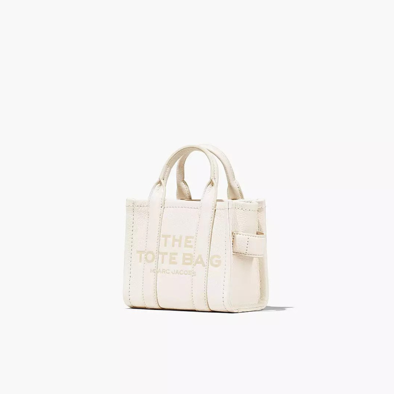  Сумка Marc Jacobs The Leather Mini Tote Bag Cotton/Silver