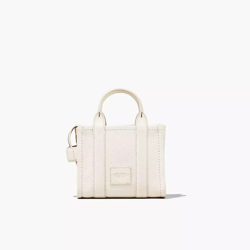  Сумка Marc Jacobs The Leather Mini Tote Bag Cotton/Silver