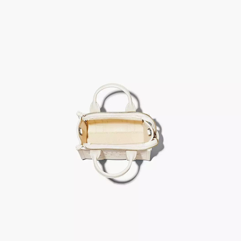  Сумка Marc Jacobs The Leather Mini Tote Bag Cotton/Silver