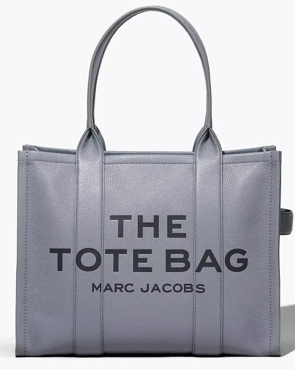 Сумка Marc Jacobs The Leather Large Tote Bag Wolf Grey
