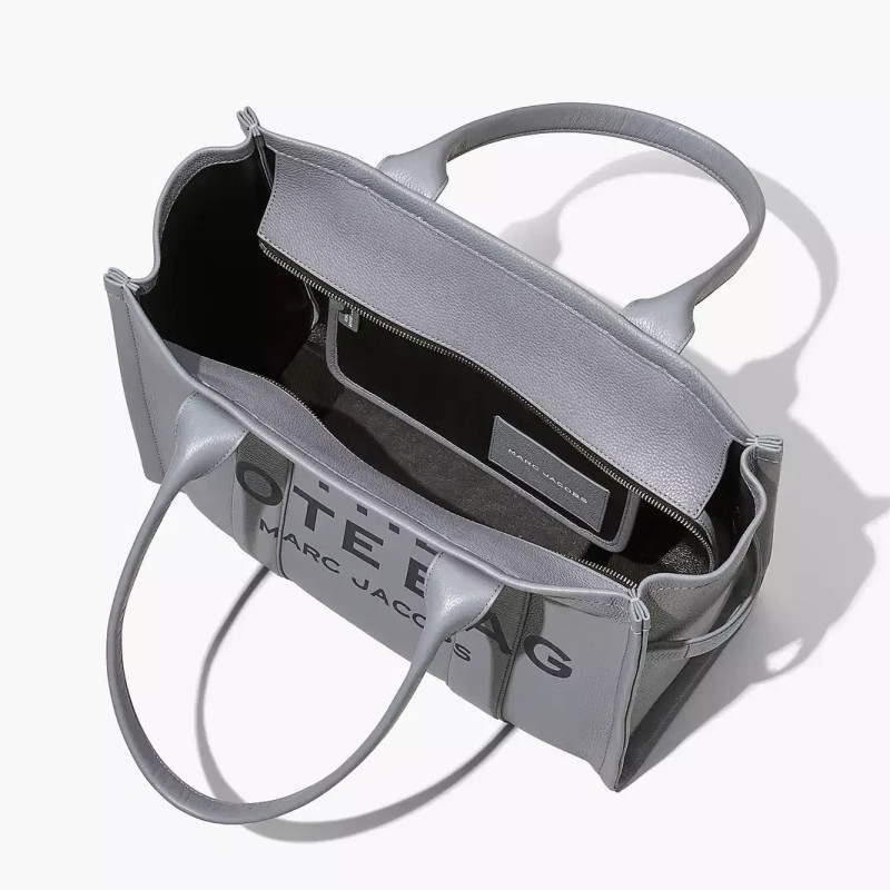 Сумка Marc Jacobs The Leather Large Tote Bag Wolf Grey