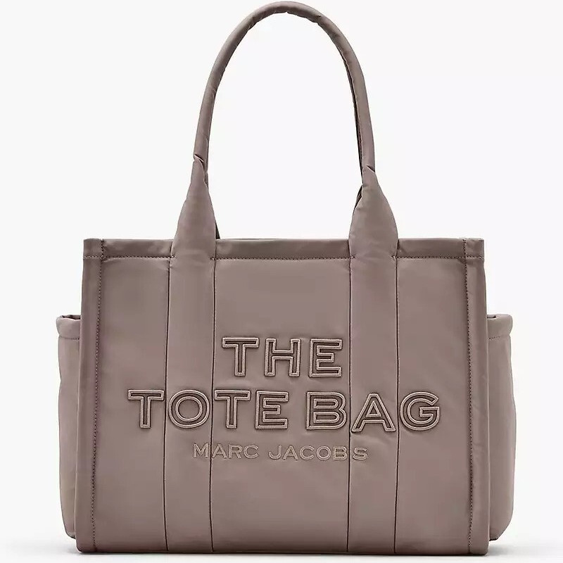 Велика дута сумка Marc Jacobs Puffy Nylon Tote у кольорі Cement