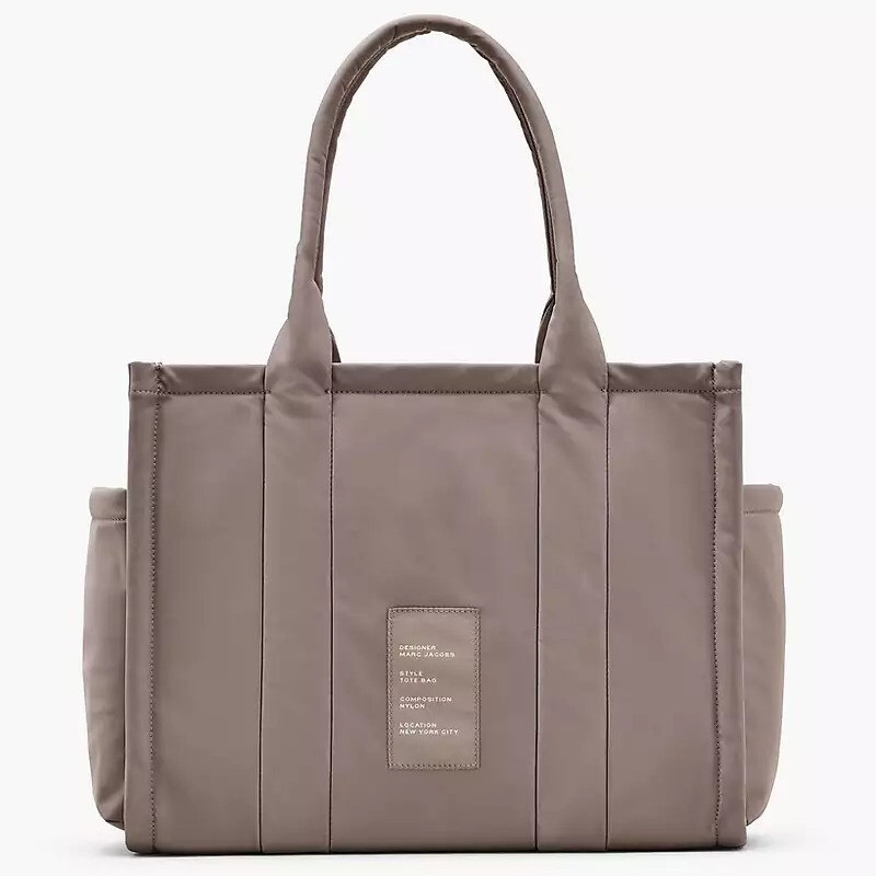 Велика дута сумка Marc Jacobs Puffy Nylon Tote у кольорі Cement