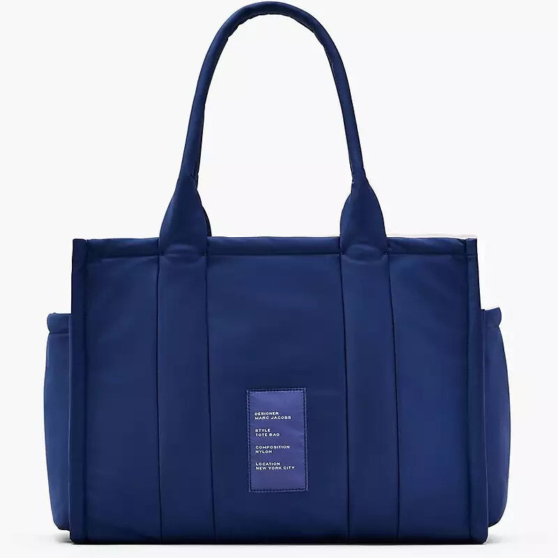 Велика дута сумка Marc Jacobs The Puffy Nylon Tote Bag у кольорі Blue Sea