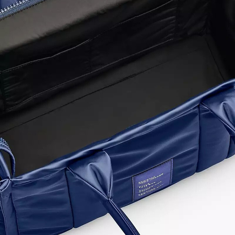 Велика дута сумка Marc Jacobs The Puffy Nylon Tote Bag у кольорі Blue Sea
