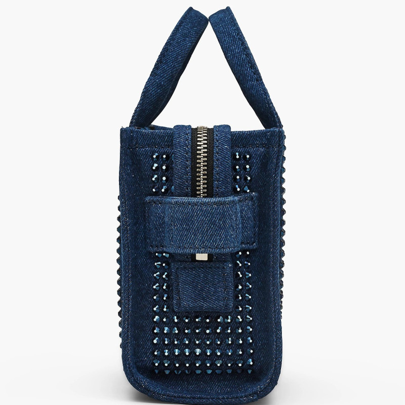 Marc Jacobs The Crystal Denim Crossbody Tote Bag