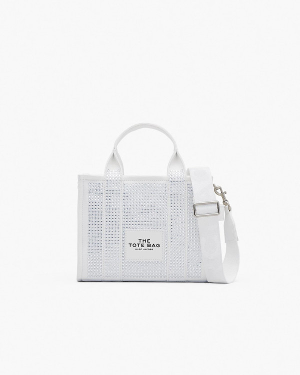 Жіноча сумка Marc Jacobs The Crystal Canvas Tote Bag — White Crystal
